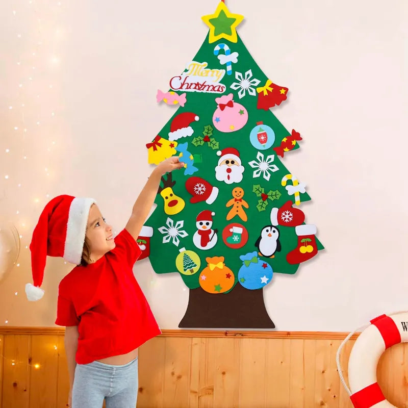 TinselToyz™ DIY Felt Christmas Tree with Ornaments