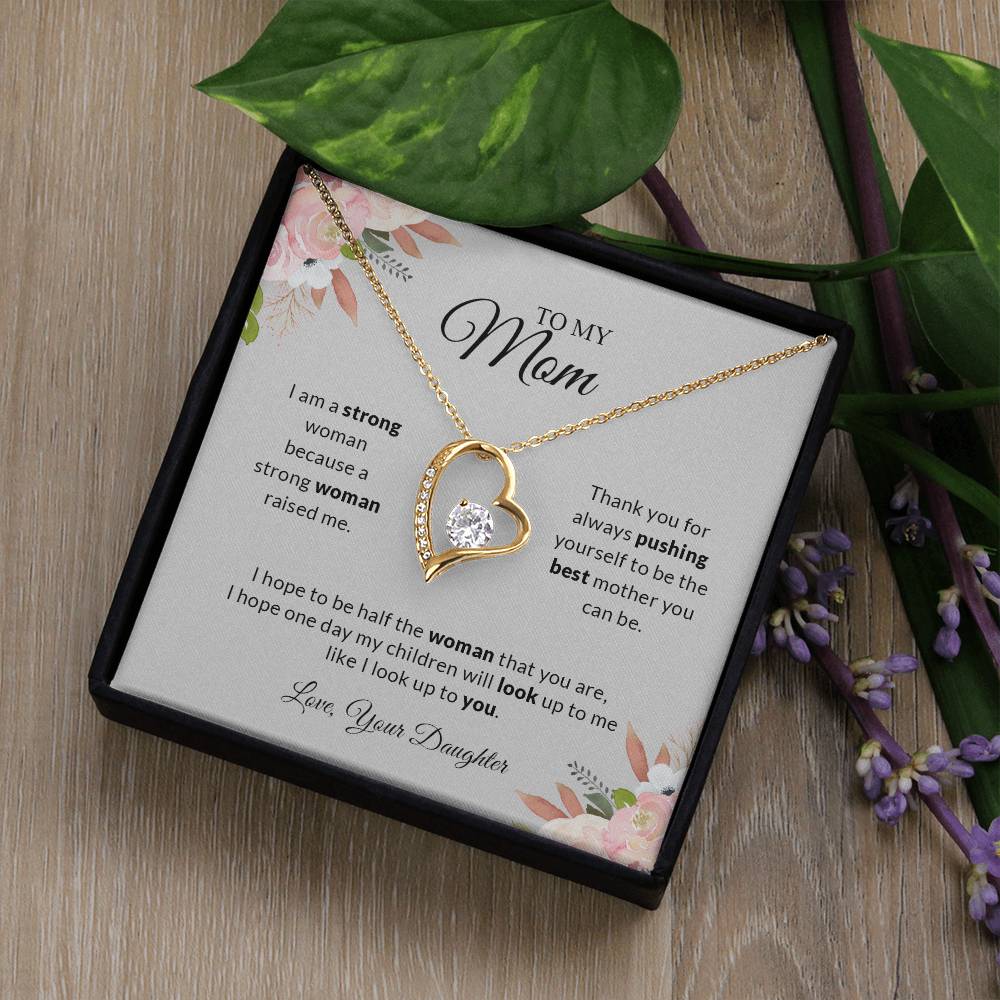 To My Mom Love Your Daughter | Thank You - Forever Love Necklace