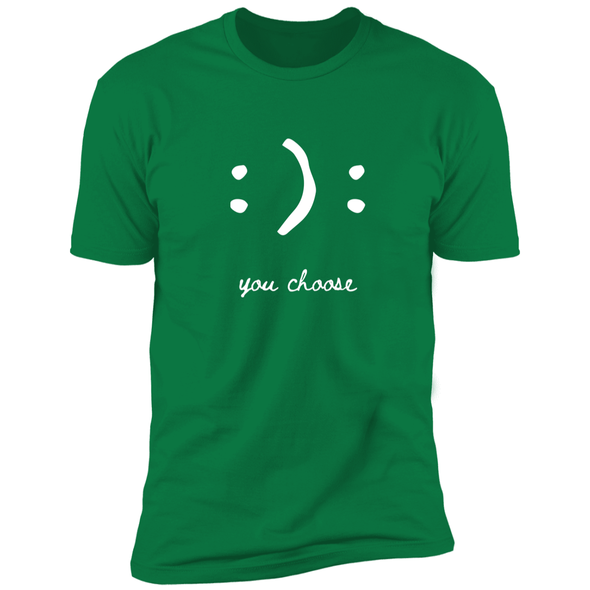 Happy Face Smile Emoji, Colon Parenthesis, You Choose, T-Shirt