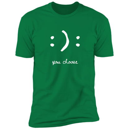 Happy Face Smile Emoji, Colon Parenthesis, You Choose, T-Shirt