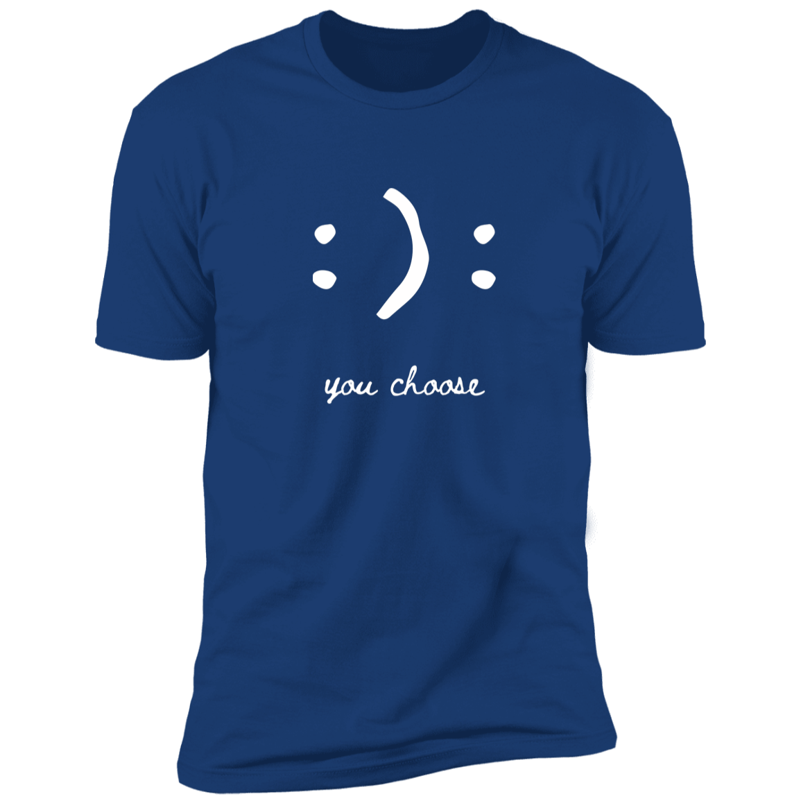 Happy Face Smile Emoji, Colon Parenthesis, You Choose, T-Shirt