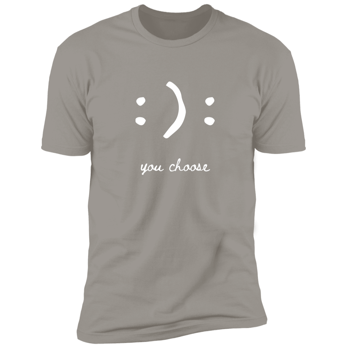 Happy Face Smile Emoji, Colon Parenthesis, You Choose, T-Shirt