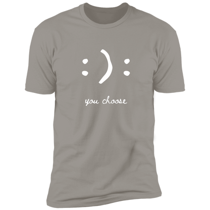 Happy Face Smile Emoji, Colon Parenthesis, You Choose, T-Shirt