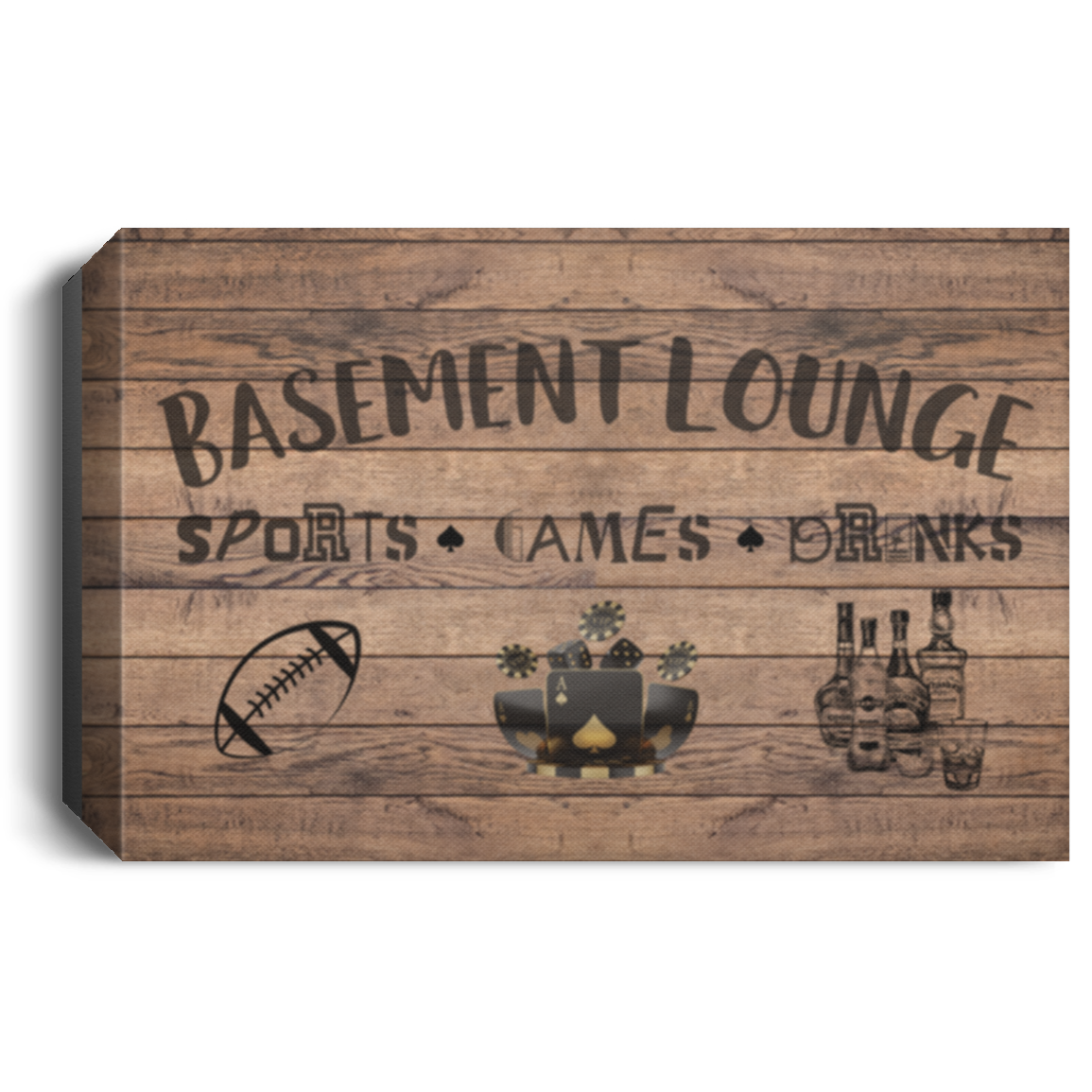 Basement Lounge Canvas Wall Art