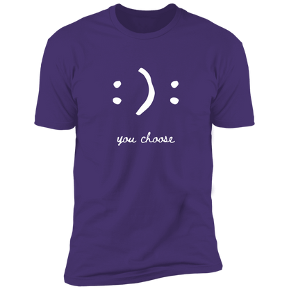 Happy Face Smile Emoji, Colon Parenthesis, You Choose, T-Shirt