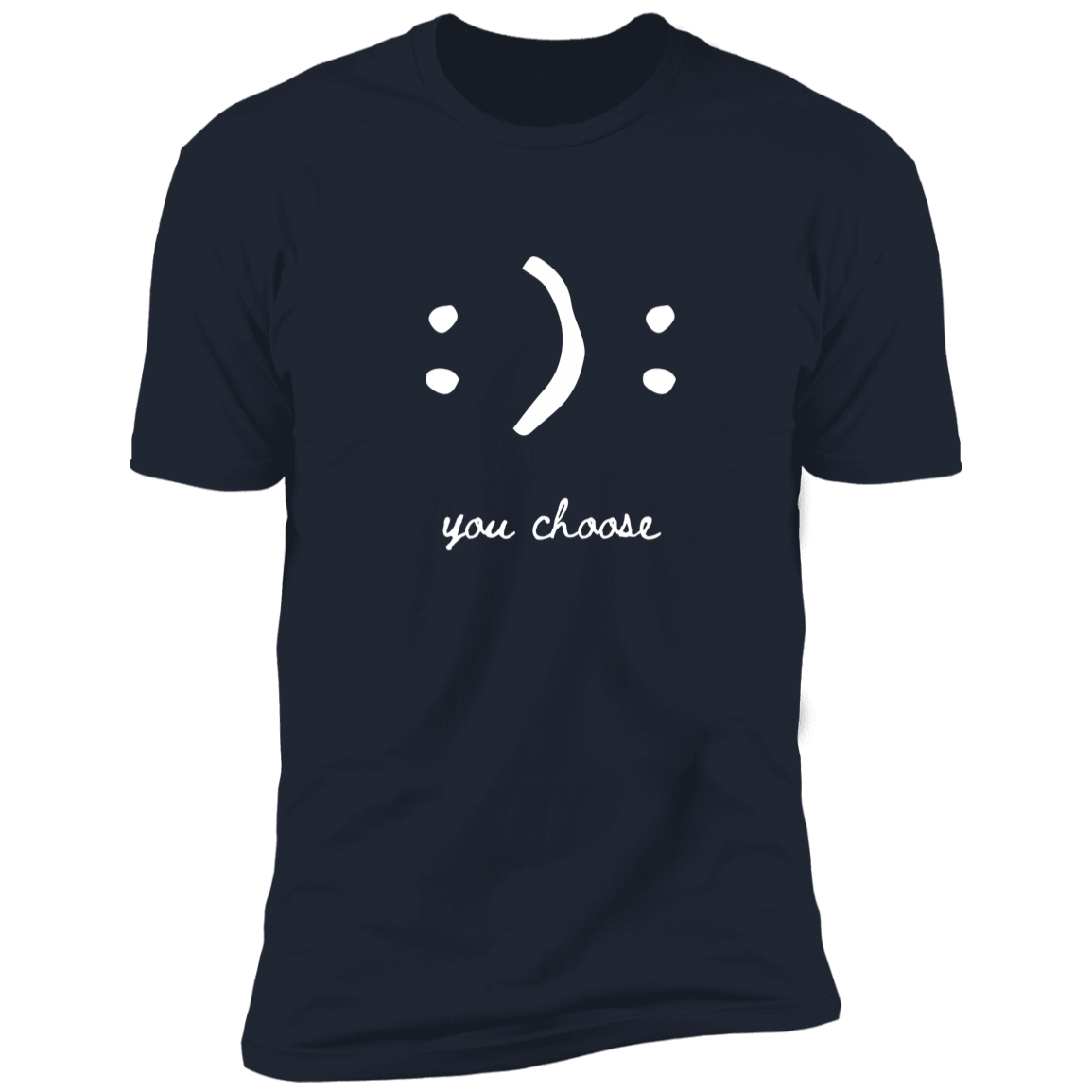 Happy Face Smile Emoji, Colon Parenthesis, You Choose, T-Shirt