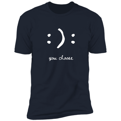 Happy Face Smile Emoji, Colon Parenthesis, You Choose, T-Shirt