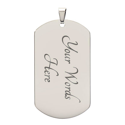 To My Son Love Mom | I Am Proud Of You - | Personalized Dog Tag Necklace