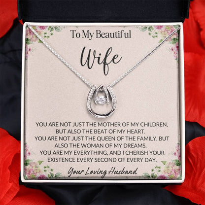 To My Beautiful Wife | Lucky in Love Necklace