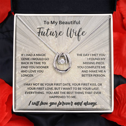 To My Beautiful Future Wife ~ I Love You Gift Necklace