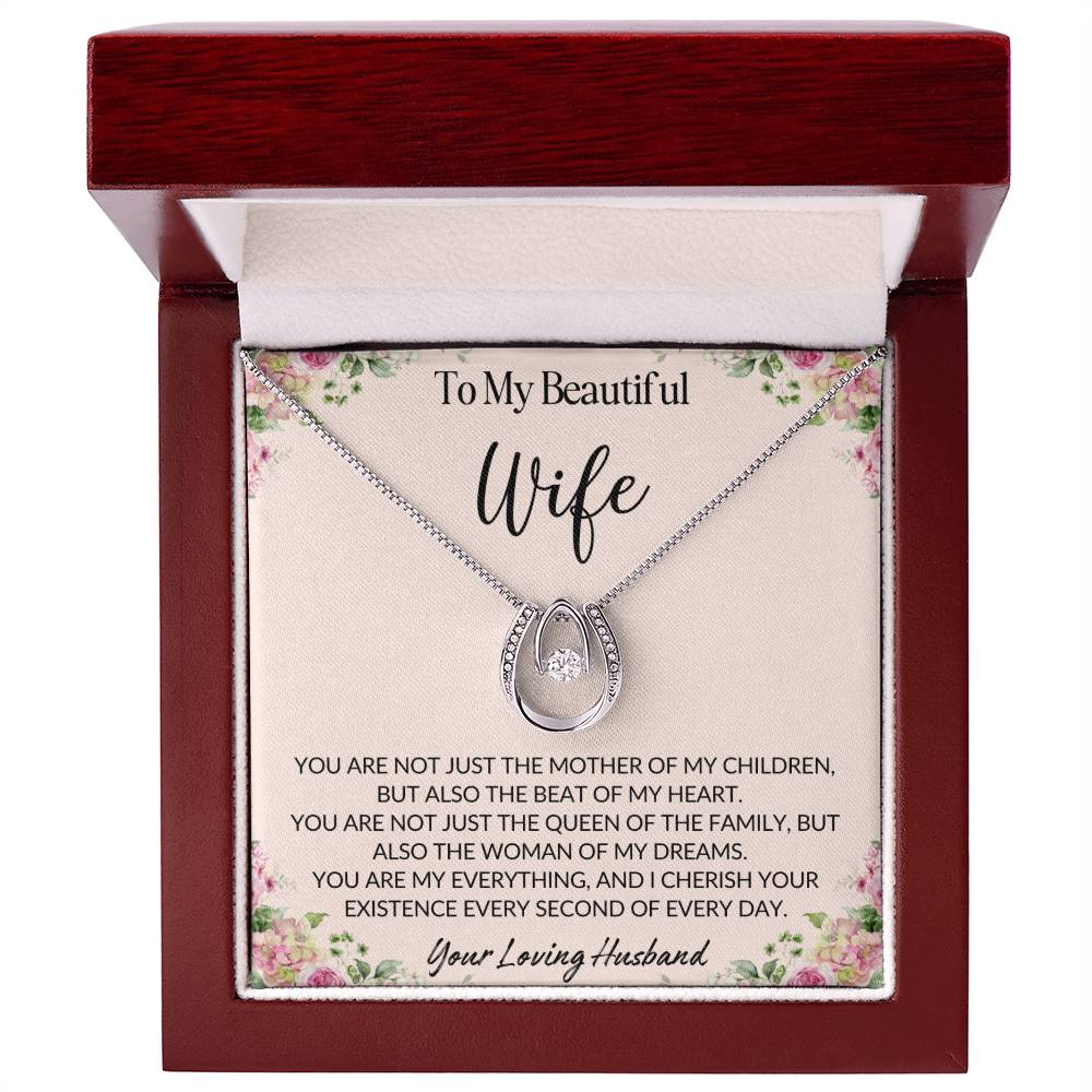 To My Beautiful Wife | Lucky in Love Necklace