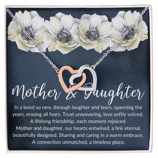 Mother and Daughter | Interlocking Hearts Necklace