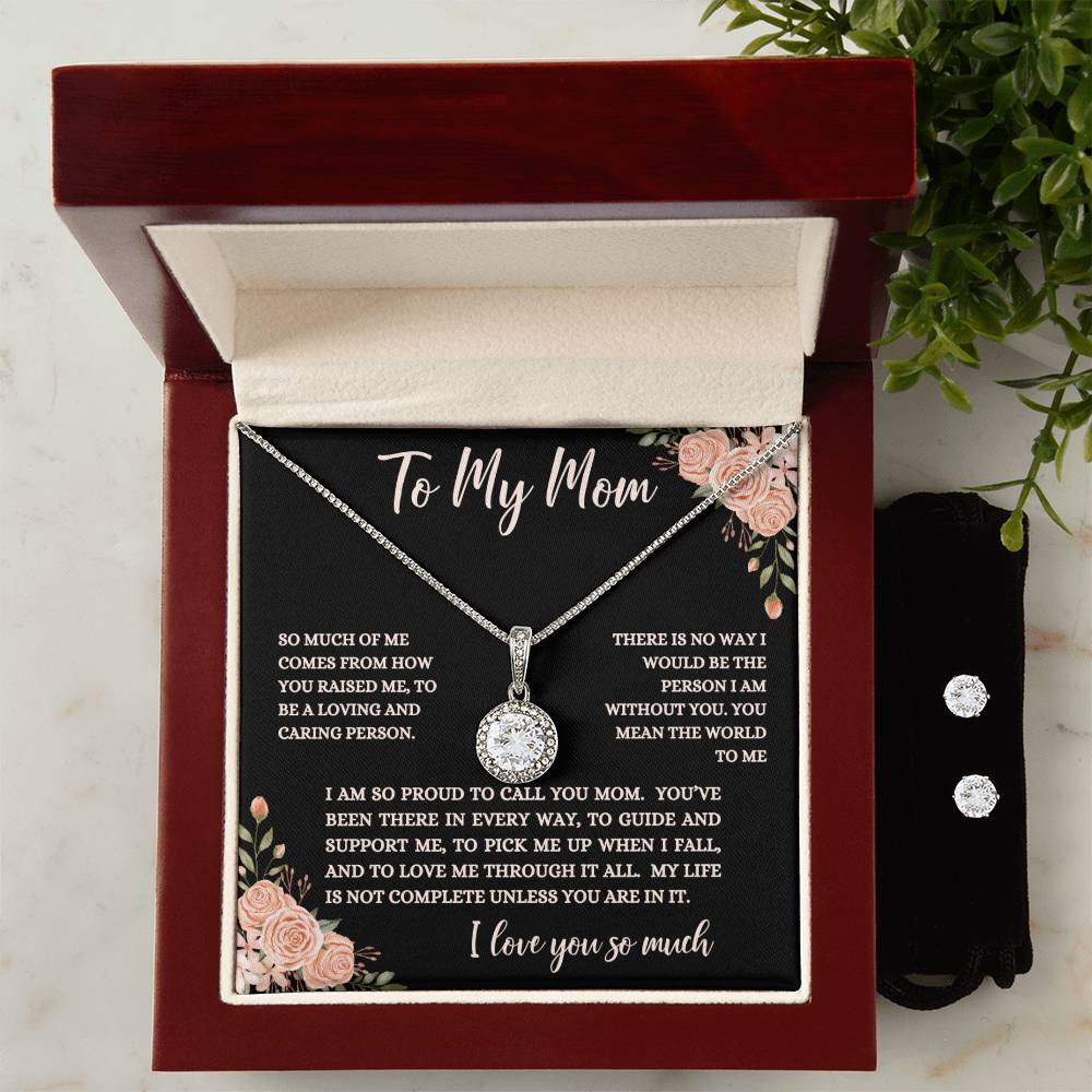 To My Mom, I Love You | Eternal Hope Necklace & Matching Earrings