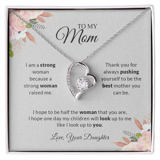 To My Mom Love Your Daughter | Thank You - Forever Love Necklace