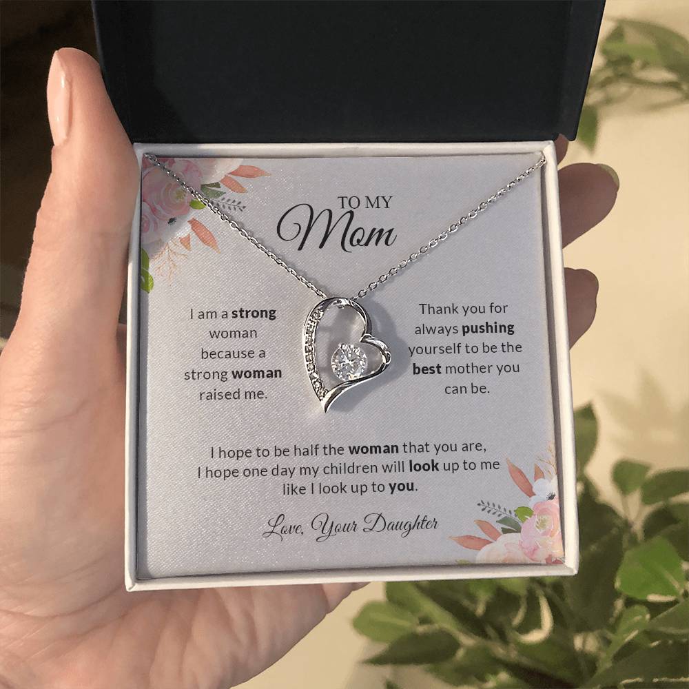 To My Mom Love Your Daughter | Thank You - Forever Love Necklace