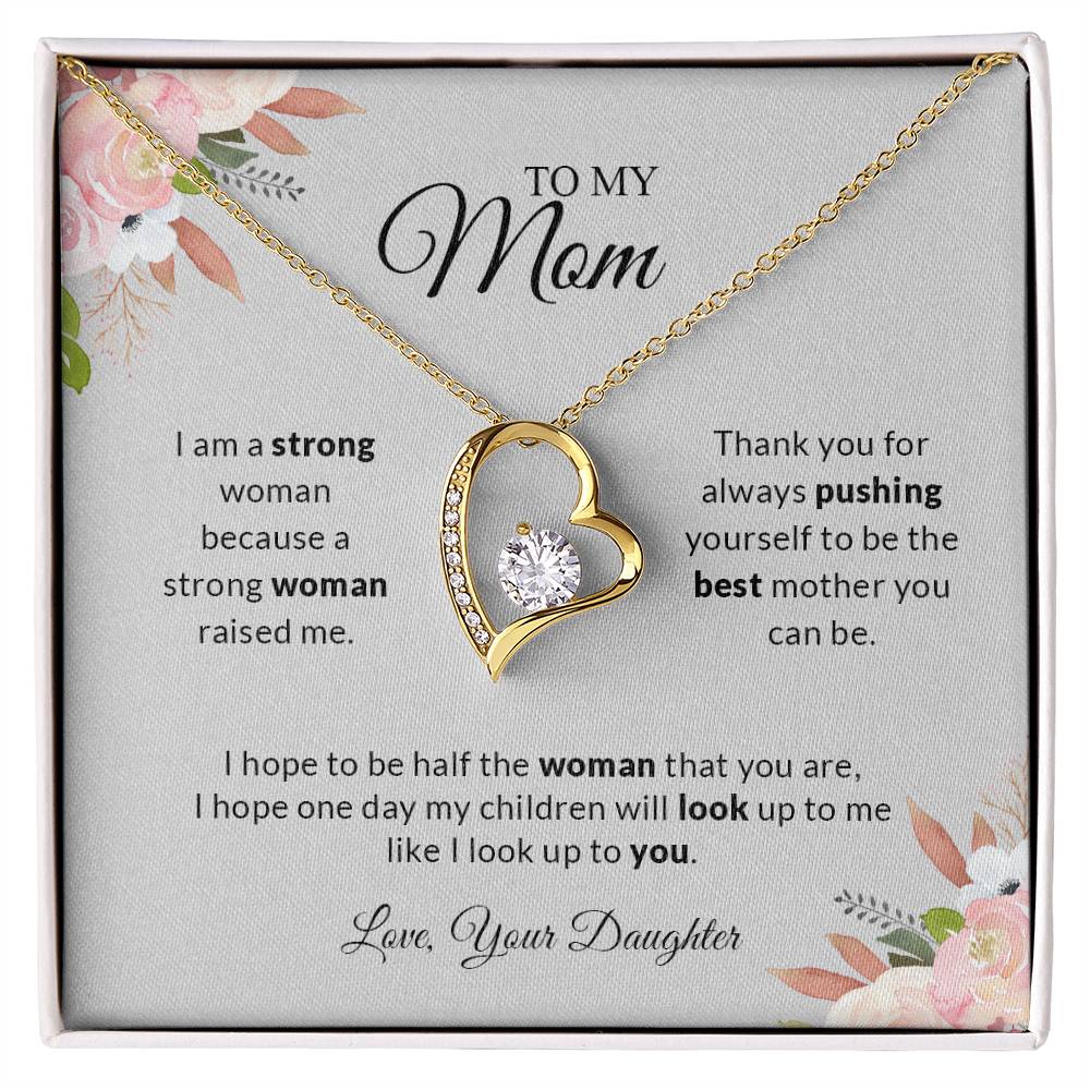 To My Mom Love Your Daughter | Thank You - Forever Love Necklace