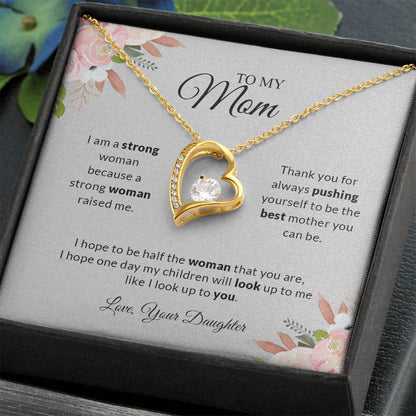 To My Mom Love Your Daughter | Thank You - Forever Love Necklace